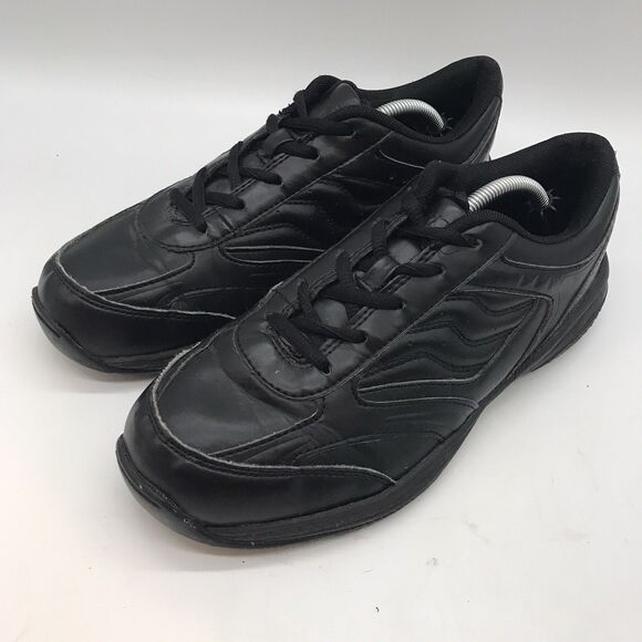 TredSafe Bailey Slip Resistant Shoes Women's 8.5W Black Lace Up Work Sneakers - Picture 3 of 11